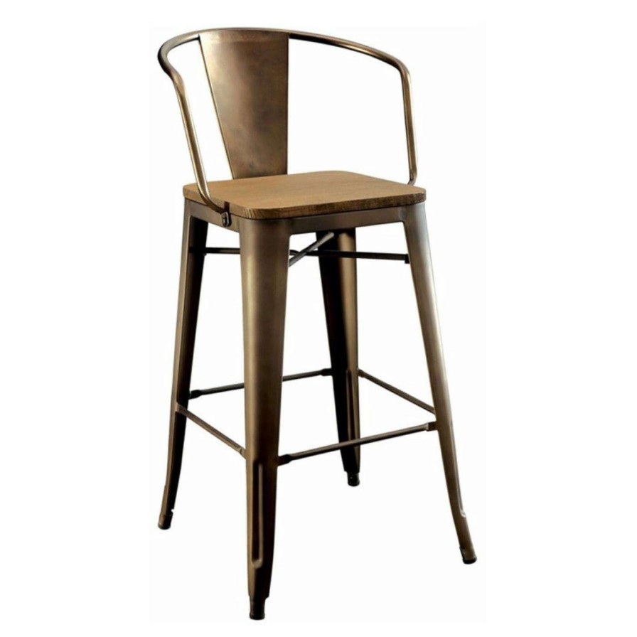 Bar Stools * | Flash Sale Counter Height Stools Benzara Cooper Ii Counter Height Chair Set Of 2