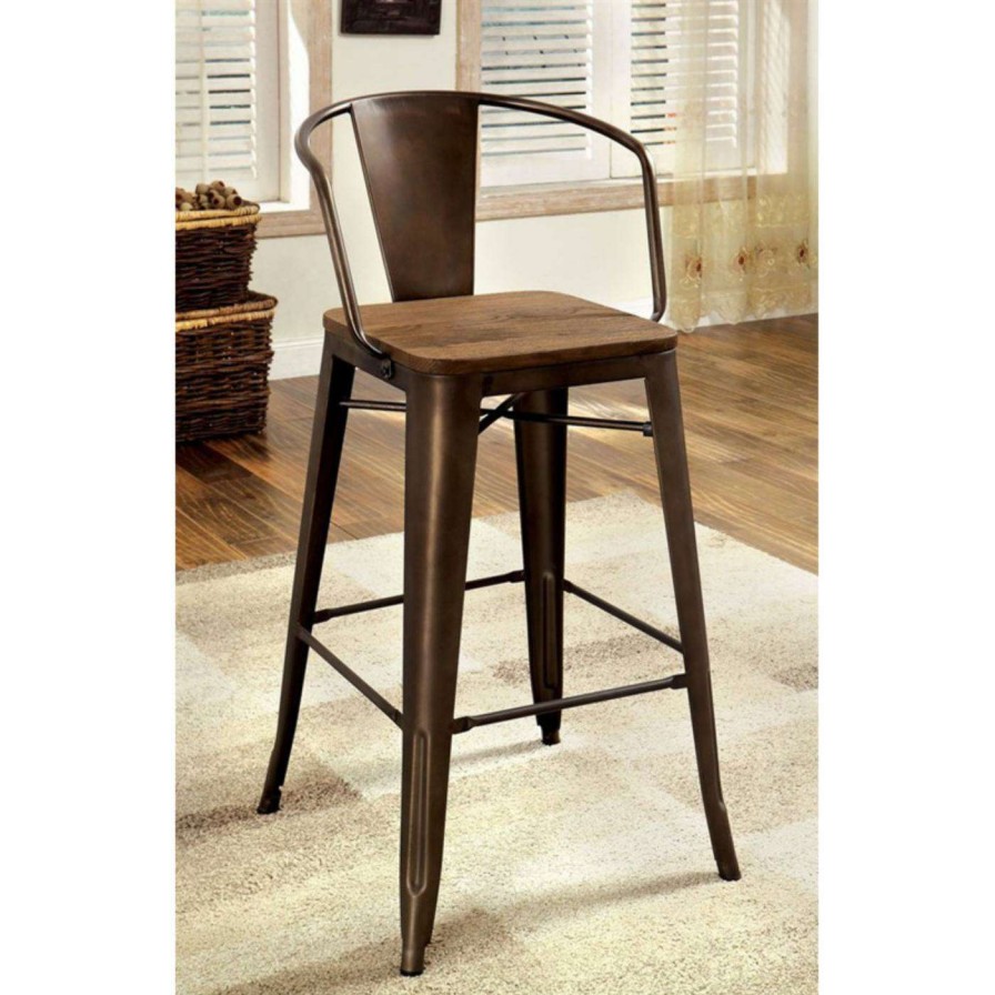 Bar Stools * | Flash Sale Counter Height Stools Benzara Cooper Ii Counter Height Chair Set Of 2