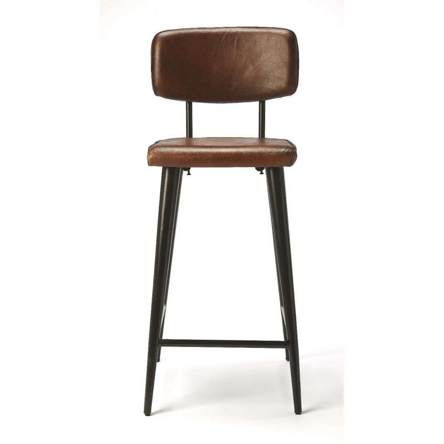 Bar Stools * | New Counter Height Stools Butler Specialty 27 In. Leather Counter Stool