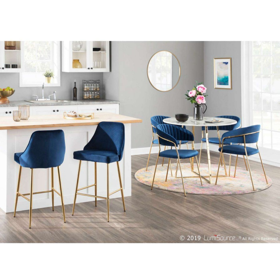 Bar Stools * | Hot Sale Counter Height Stools Lumisource Marcel 25 In. Contemporary/Glam Counter Stool Set Of 2