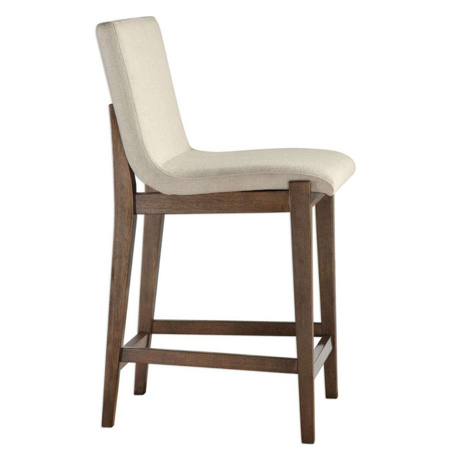 Bar Stools * | Cheapest Counter Height Stools Uttermost Klemens Linen 26 In. Counter Stool