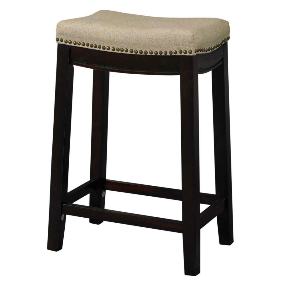 Bar Stools * | Coupon Counter Height Stools Linon Hampton 26 In. Backless Counter Height Stool