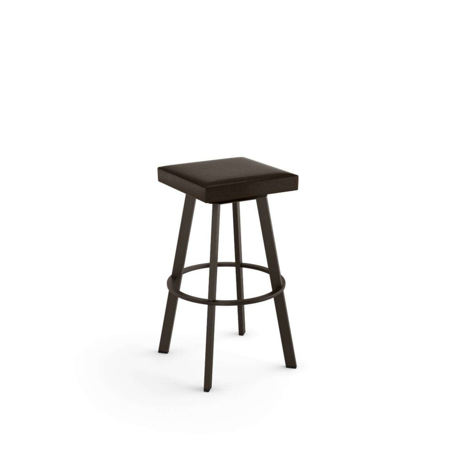 Bar Stools * | Best Pirce Counter Height Stools Amisco Sinclair 26 In. Swivel Counter Stool