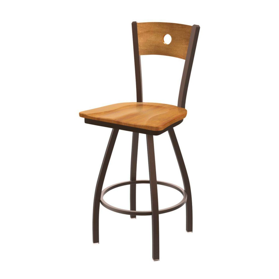 Bar Stools * | Best Reviews Of Counter Height Stools Holland Bar Stool Co Xl 830 Voltaire 25 In. Wood Swivel Counter Stool