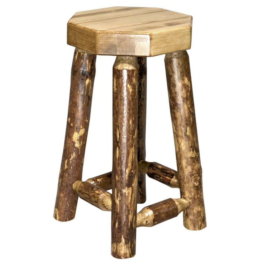 Bar Stools * | Outlet Counter Height Stools Montana Woodworks Glacier Country 24 In. Backless Counter Stool