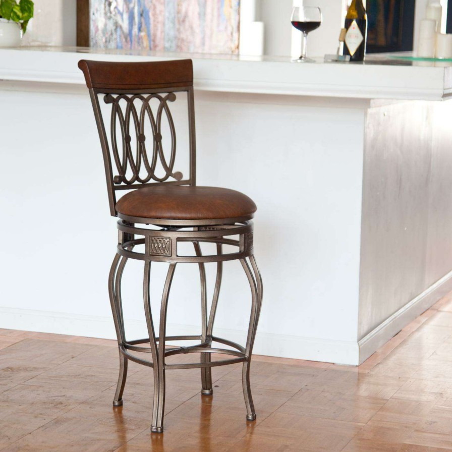 Bar Stools * | Buy Hillsdale Furniture Counter Height Stools Hillsdale Montello 30 In. Swivel Counter Stool