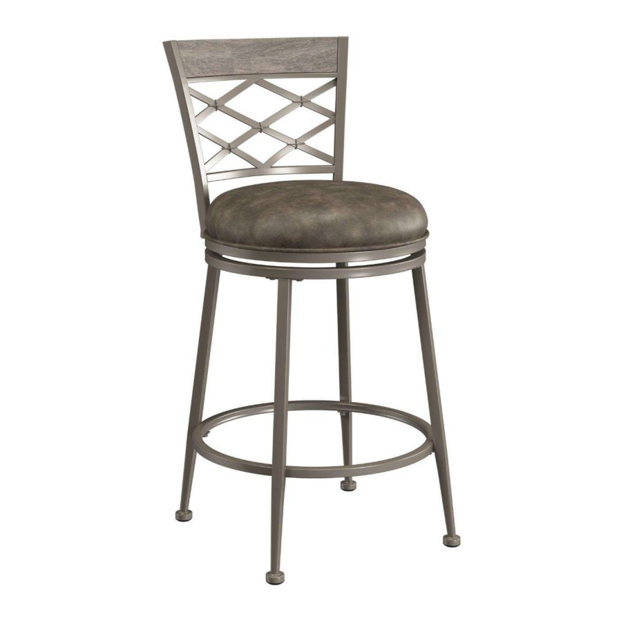 Bar Stools * | Best Pirce Counter Height Stools Hillsdale Hutchinson Swivel Counter Stool