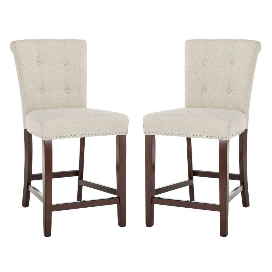 Bar Stools * | Promo Counter Height Stools Safavieh Taylor 26 In. Counter Stool Set Of 2