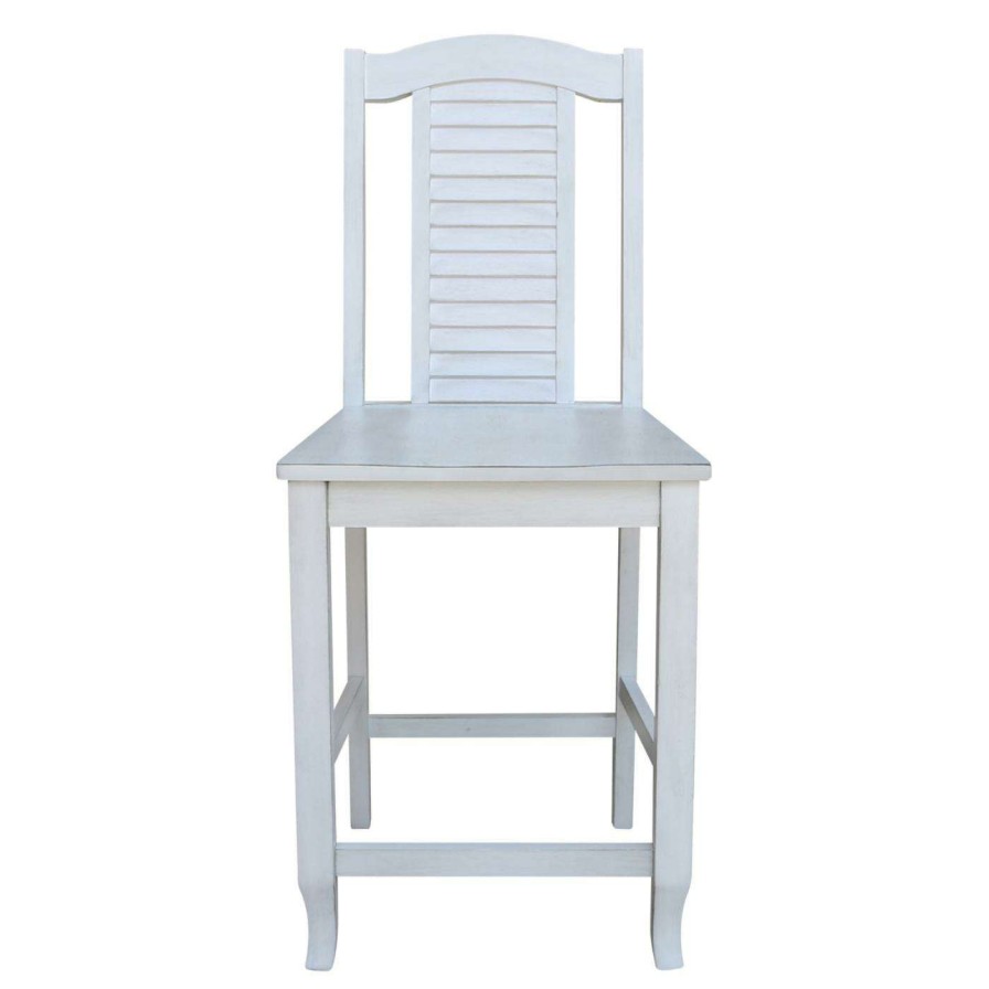 Bar Stools * | Flash Sale Counter Height Stools International Concepts Seaside 24 In. Counter Height Stool