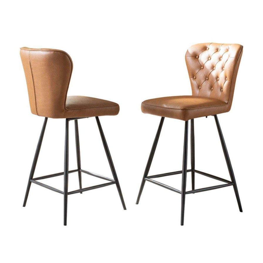 Bar Stools * | Cheapest Counter Height Stools Safavieh Ashby 26 In. Counter Stool Set Of 2