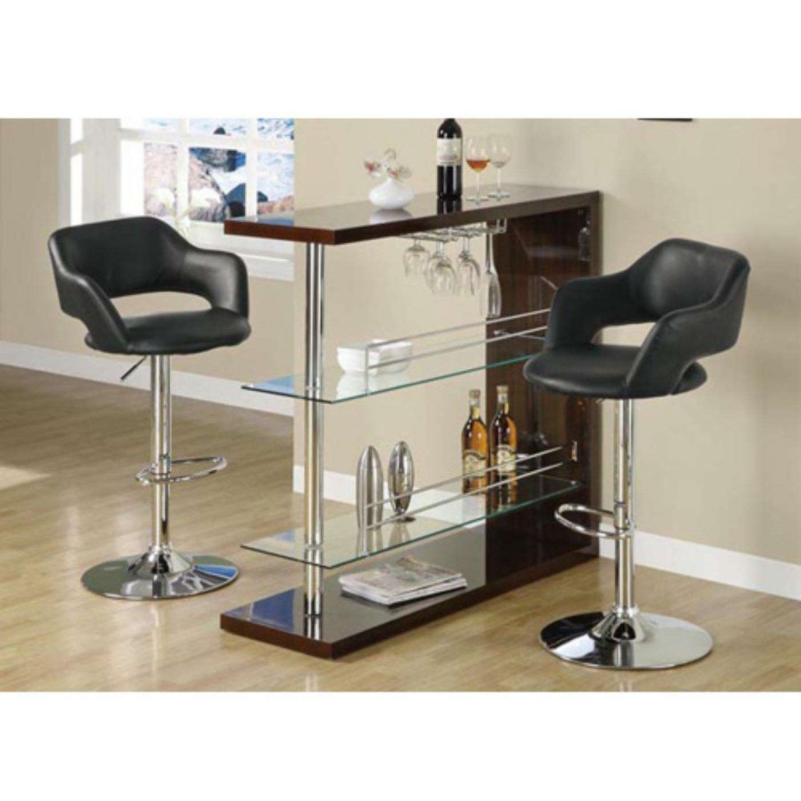 Bar Stools * | Promo Monarch Specialties Counter Height Stools Monarch Gunner Adjustable Swivel Bar Stool