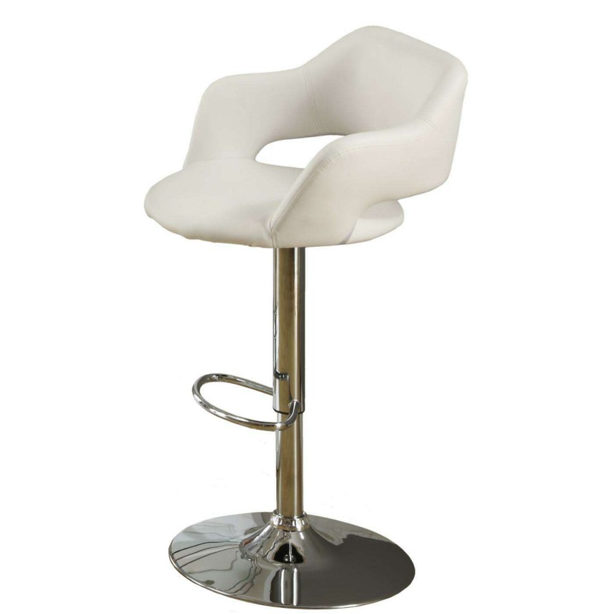 Bar Stools * | Promo Monarch Specialties Counter Height Stools Monarch Gunner Adjustable Swivel Bar Stool