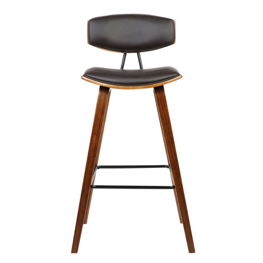 Bar Stools * | Buy Counter Height Stools Armen Living Fox 26 In. Mid-Century Counter Height Bar Stool