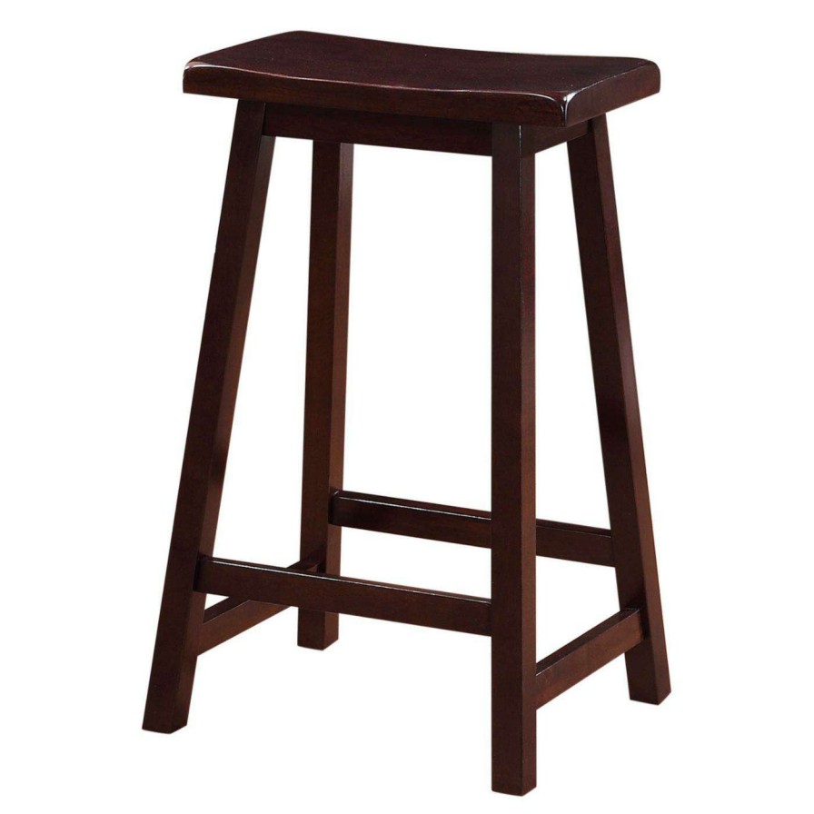 Bar Stools * | New Counter Height Stools Linon Home 24 In. Saddle Counter Stool